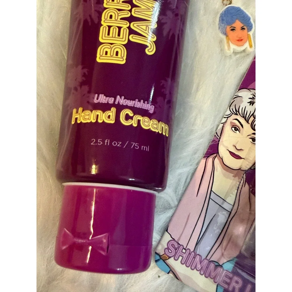 The Golden Girls Berry Jam Hand Cream & Paradise Pink Shimmer Lip Gloss Set